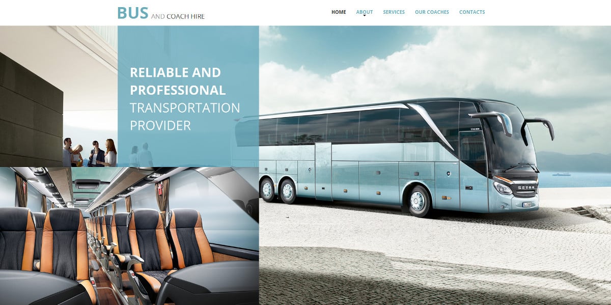 transportation business moto cms html template