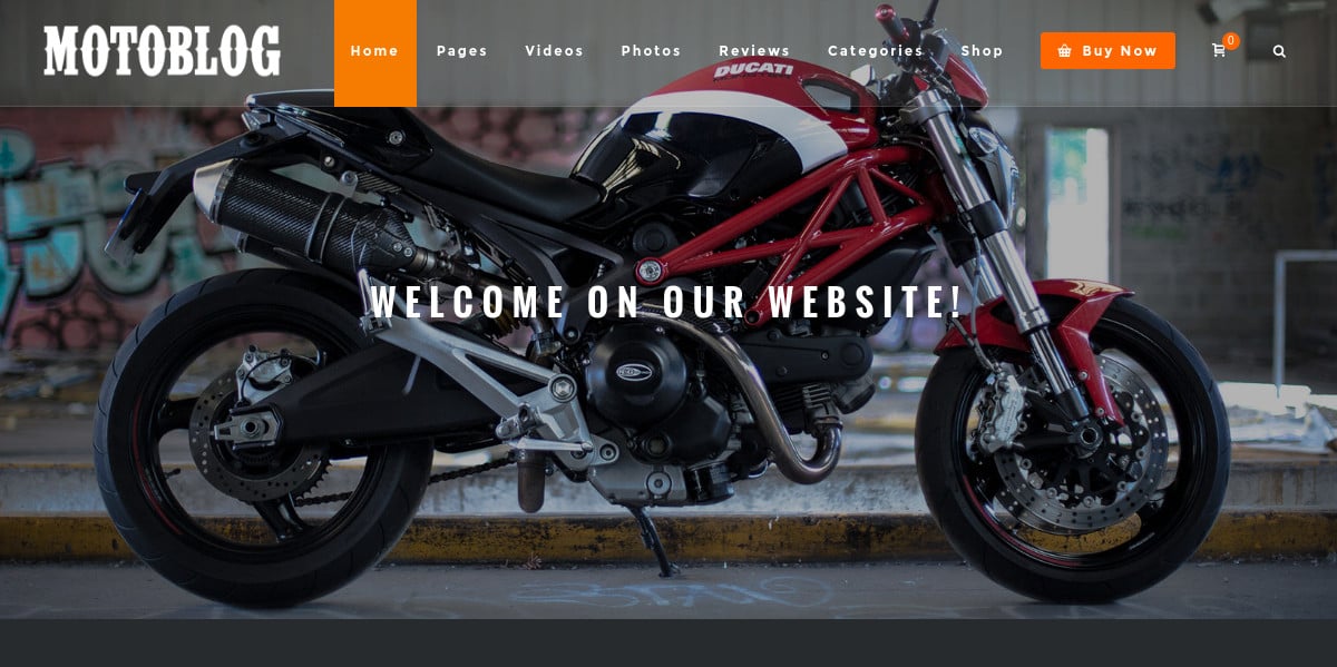 sportscycle wordpress theme for motorcycle