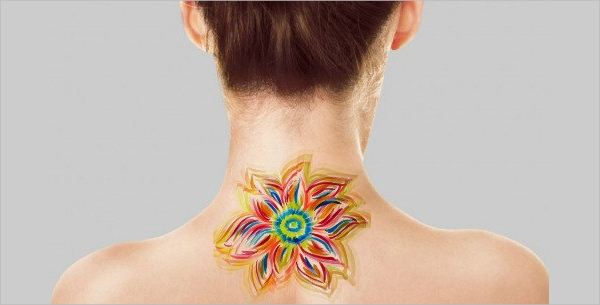 temporary watercolor tattoo