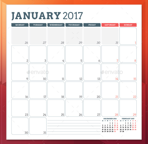 Printable Calendars -18+ Free PSD, Vector, AI, PDF, Word Document Downloads