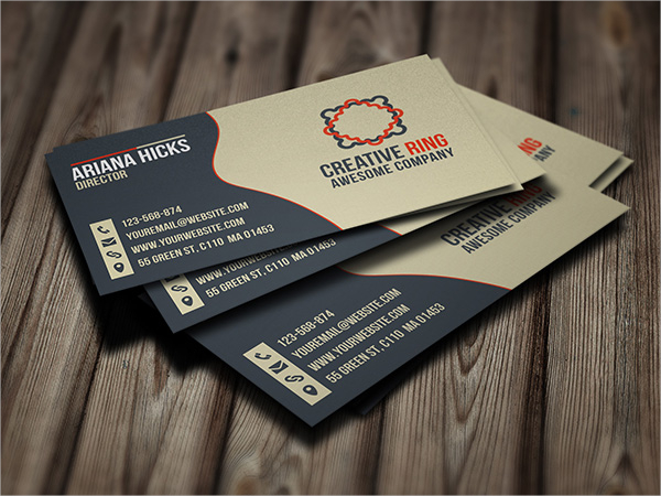 creative ring free business card