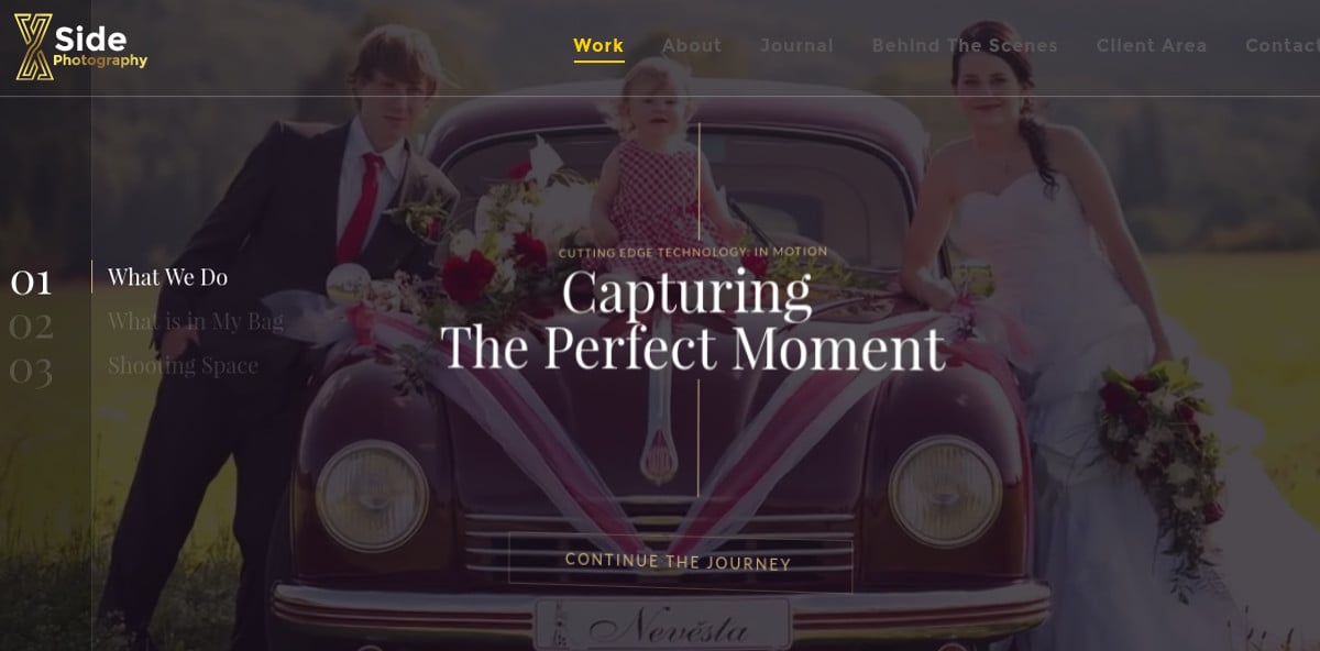 personal responsive photography website theme
