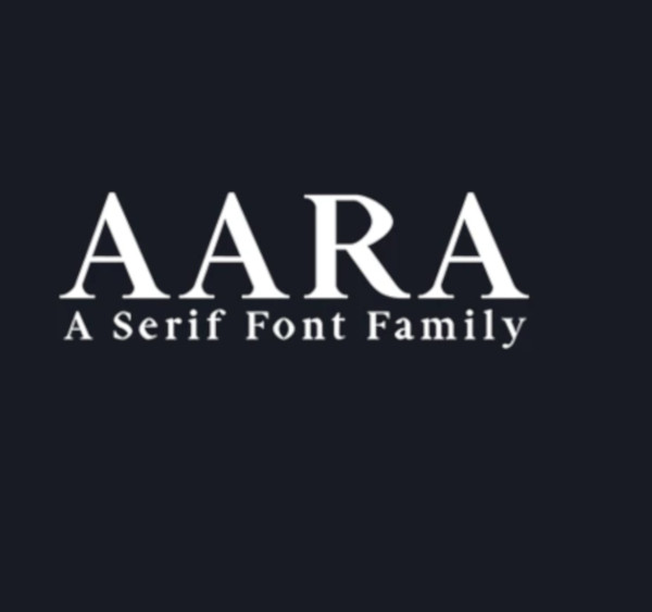 aara serif font family