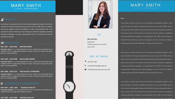 chronological order resume template free