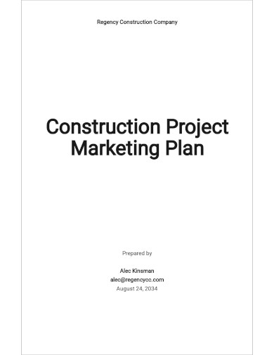 25+ FREE Construction Project Plan Templates - PDF, Word