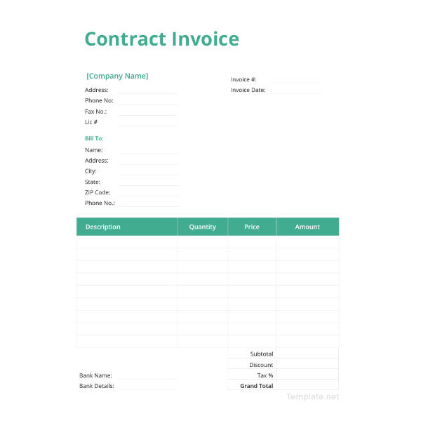 Invoice Template 43+ Free Documents in Word, Excel, PDF Free