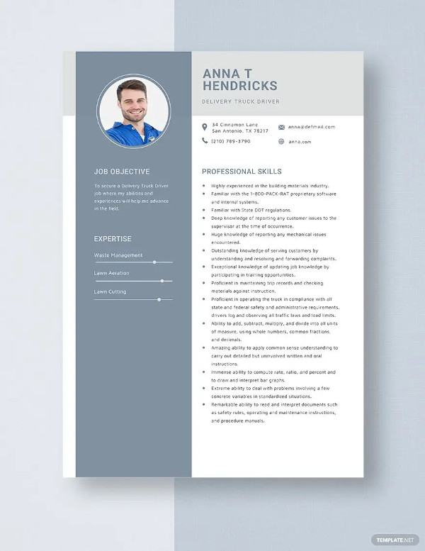 15+ Truck Driver Resume Templates - PDF, DOC