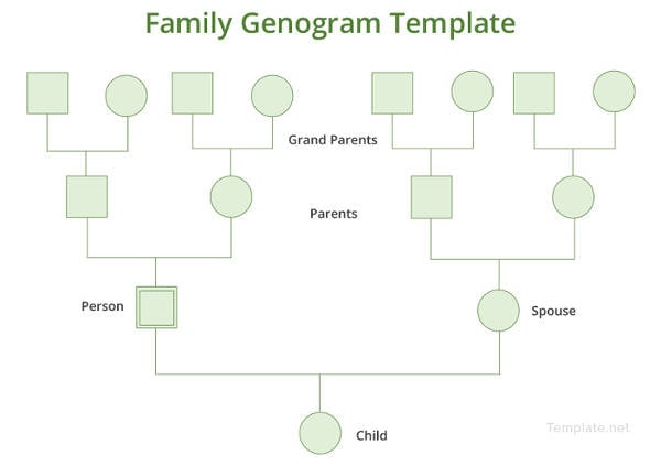 Fill In The Blank Sample Genogram Master Of Template Document