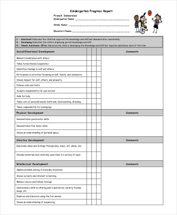kindergarten-progress-report-kindergarten
