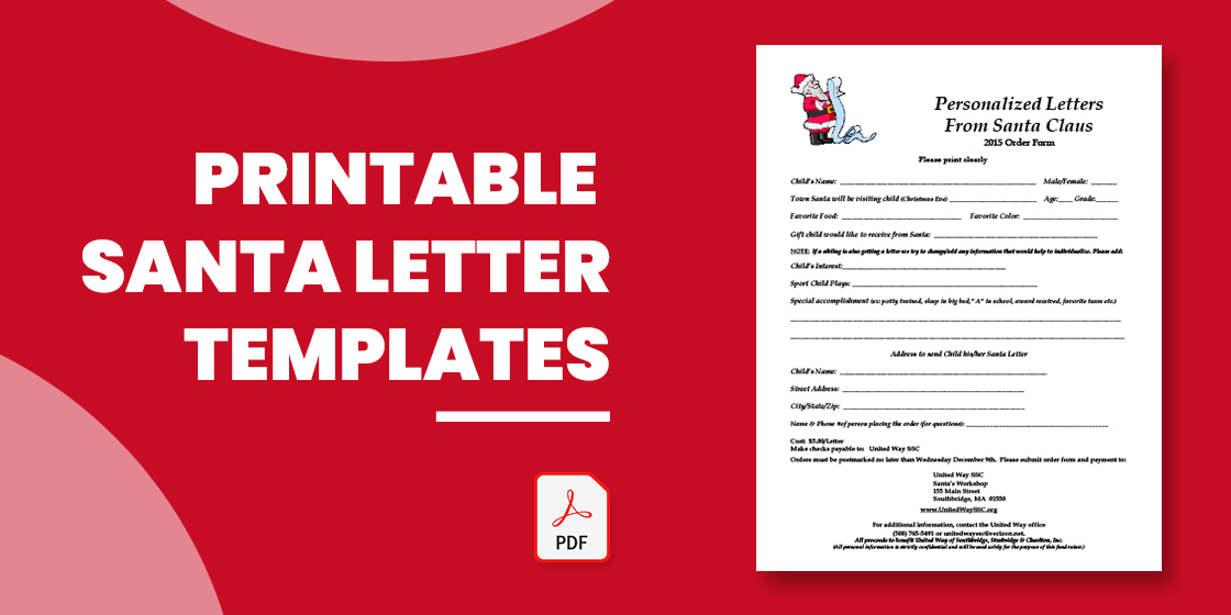 printable santa letter templates