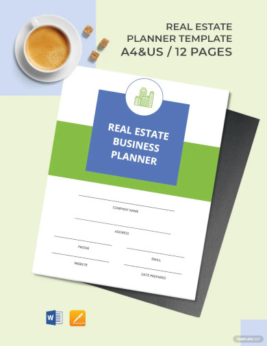 real estate business planner templates