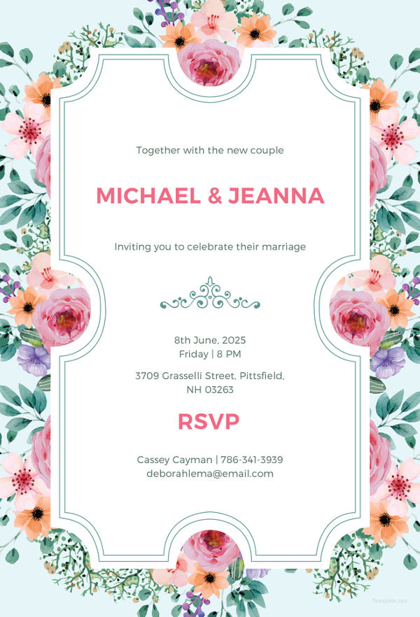 45+ Wedding Invitation Template - Free PSD, Vector AI, EPS ...