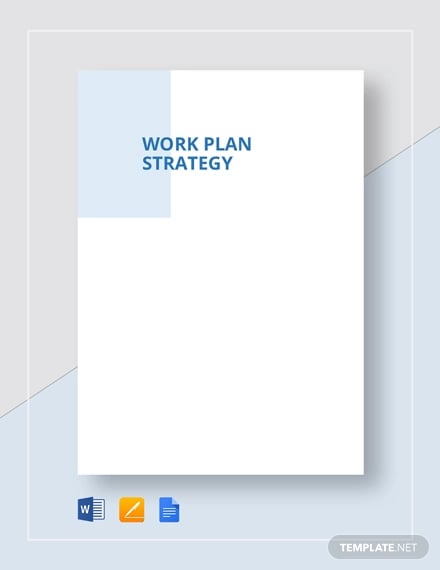 work plan strategy template
