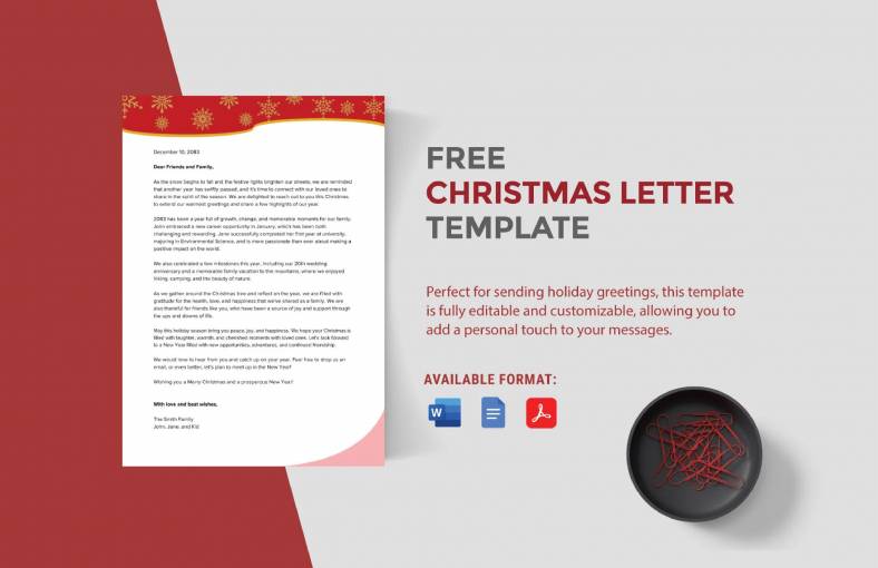 christmas letter template 788x510