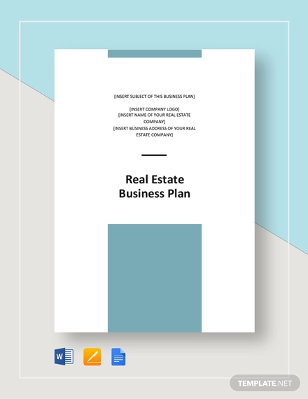 real estate business plan sample pdf