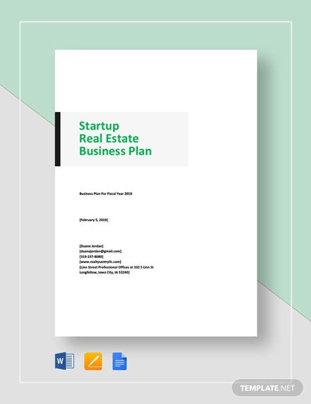 Real Estate Business Plan Template 22 Free Word Excel Pdf Format Download Free Premium Templates
