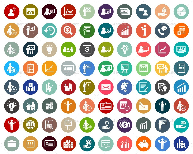 Download 1365+ Business Icons - Free Vector EPS, AI Illustrator ...