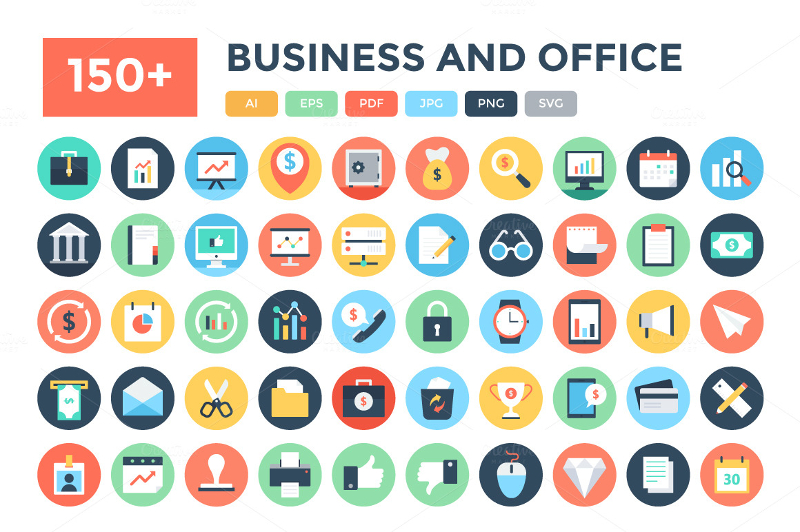 1365+ Business Icons - Free Vector EPS, AI Illustrator Format Download ...