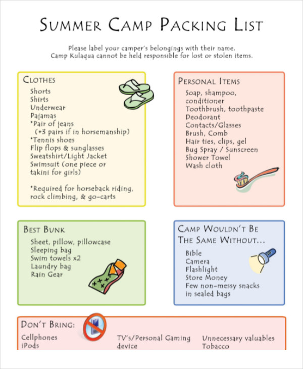Packing List Template - 14+ Free Word, PDF Documents Download