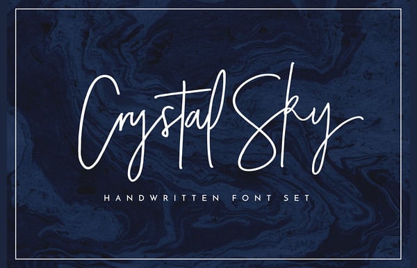 signature style cursive font