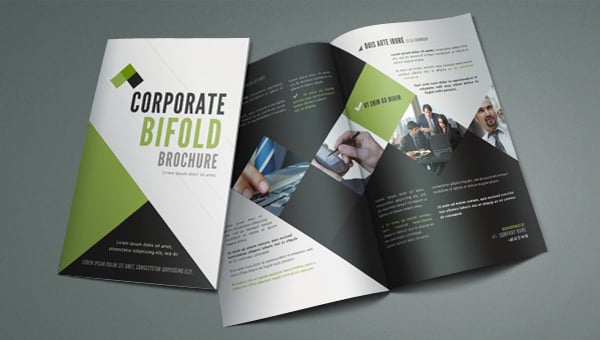 corporate bi fold brochure template