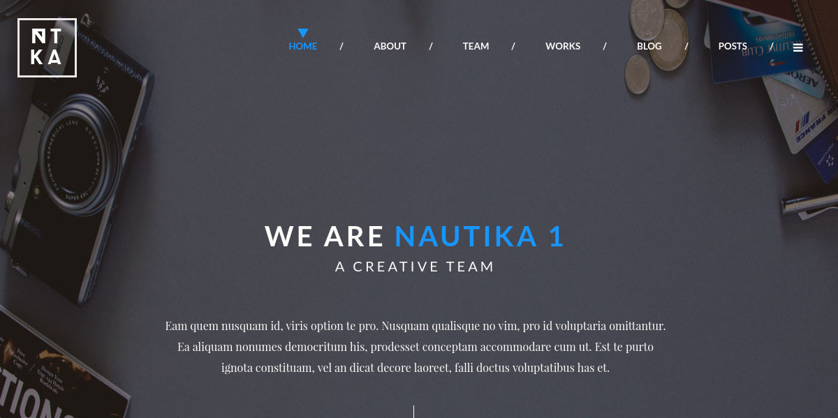 business agency one page landing theme