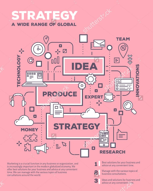 vector creative research poster template