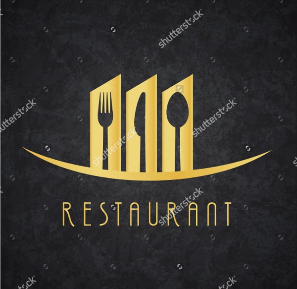 gold and black restaurant logo