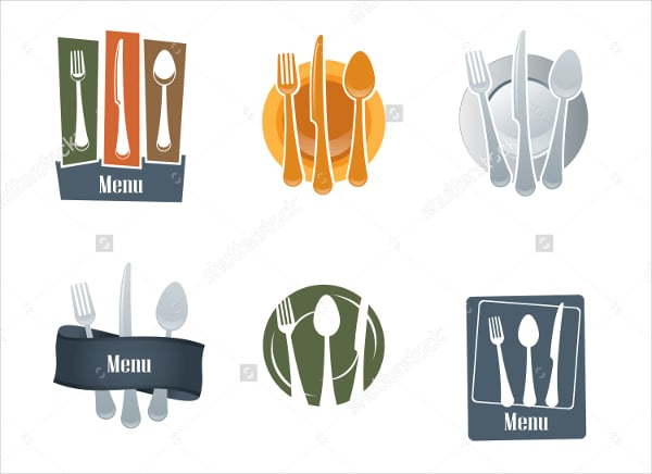 restaurant logo with spoon and fork