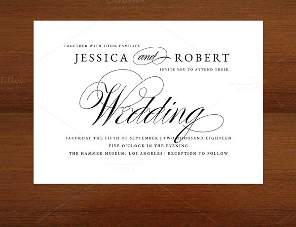 Formal Wedding Invitation Templates 5