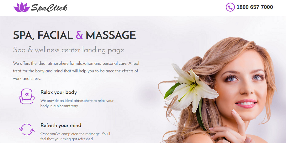 spa fitness landing page template 15