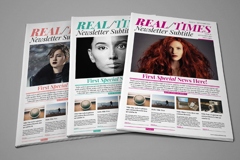 Modern Newspaper Layouts Free Premium Templates