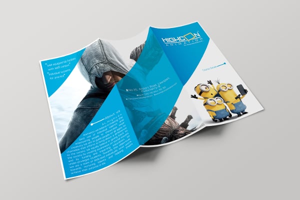 one page tri fold brochure template