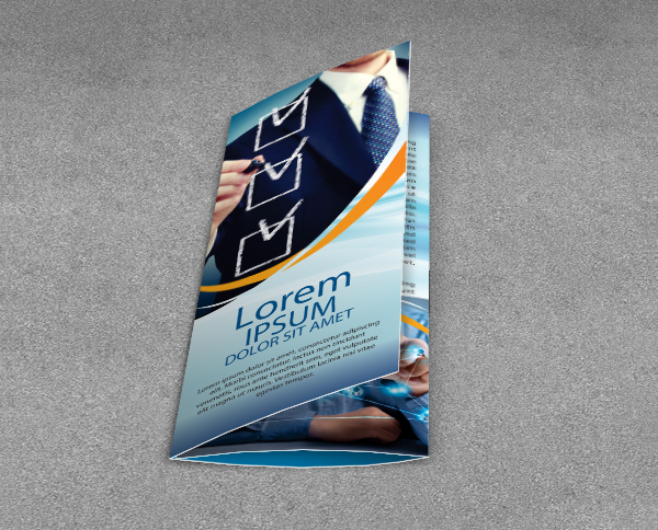 business tri fold brochure design