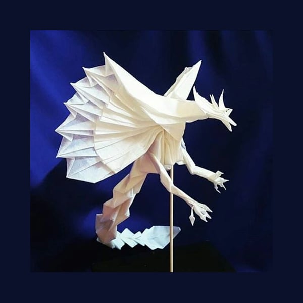 dragon paper art