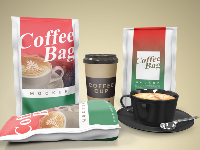 Part 1: Designing a Coffee Bag and Coffee Cup Mockup using Adobe