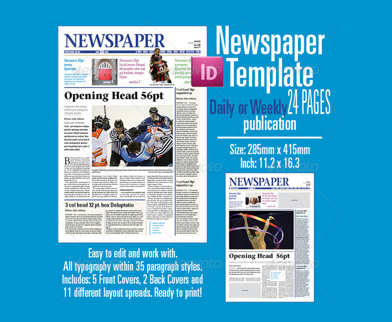 20+ Modern Newspaper Layouts Free & Premium Templates