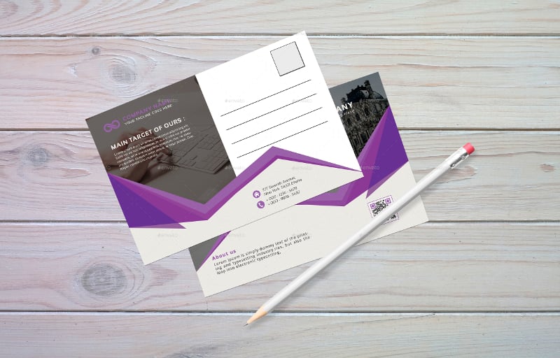business post card design