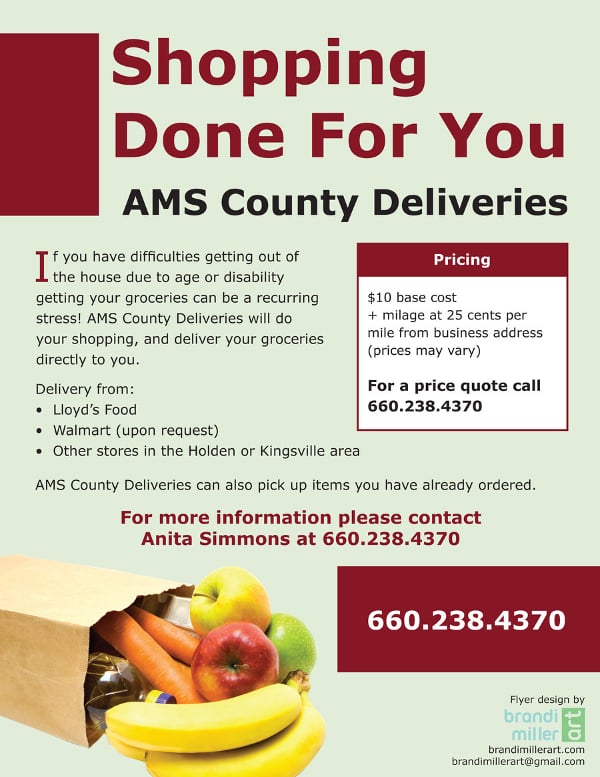 grocery delivery flyer