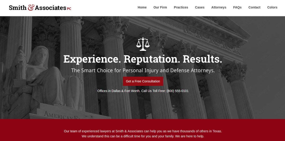 attorney law firm joomla website theme