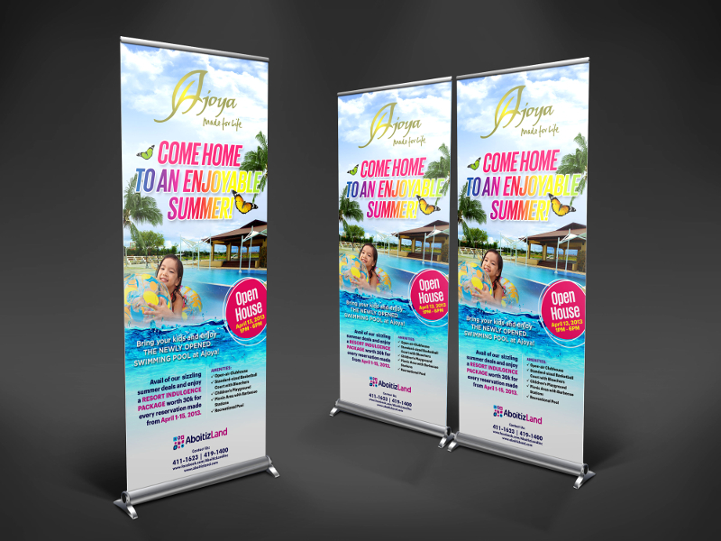 summer party rollup banner