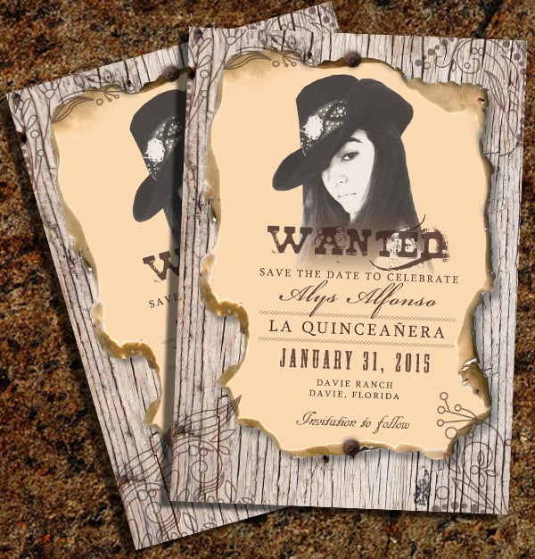 personalized western wanted poster