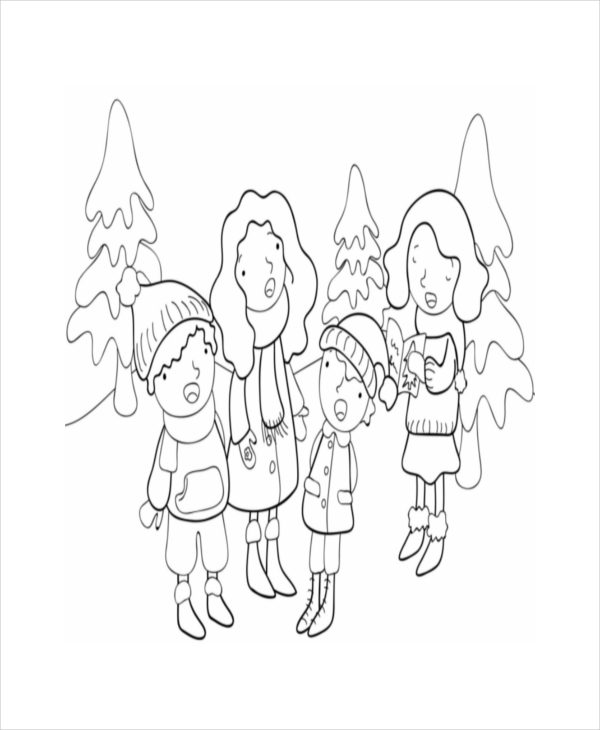 24+ Christmas Coloring Pages - Free PDF, Vector, EPS, JPEG ...