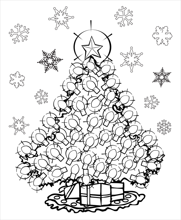 24+ Christmas Coloring Pages - Free PDF, Vector, EPS, JPEG Format Download