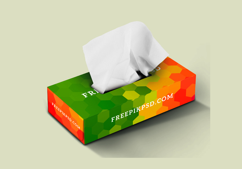 free tissue box mockup psd download