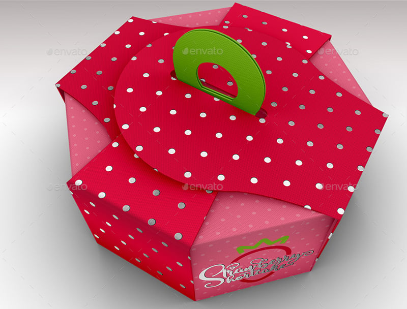 food pastry boxes mock up