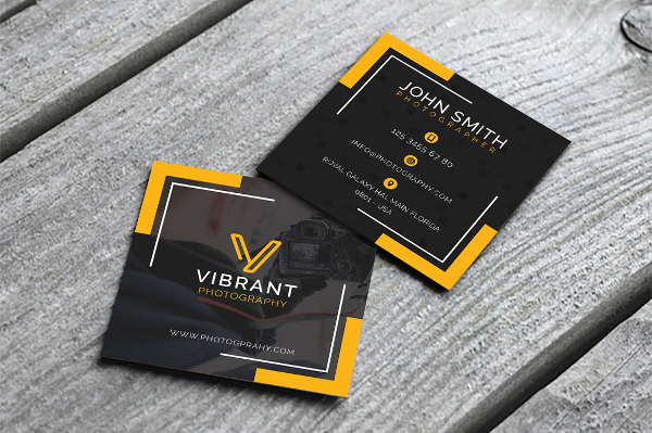 square photography business card