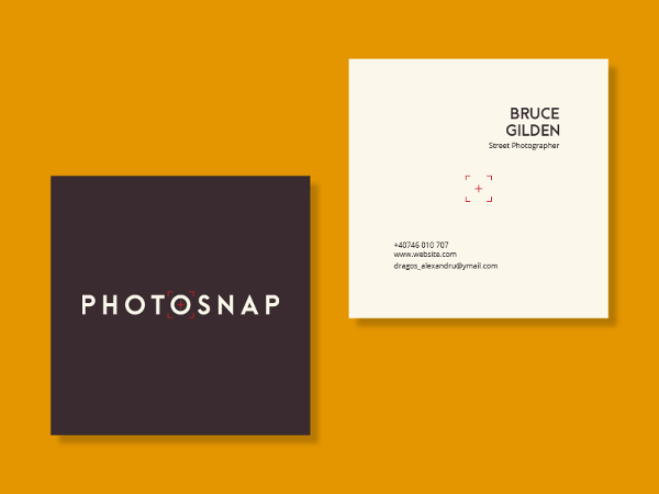 square photosnap business card