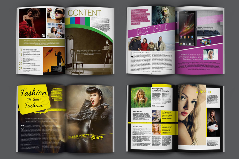 indesign magazine template modern