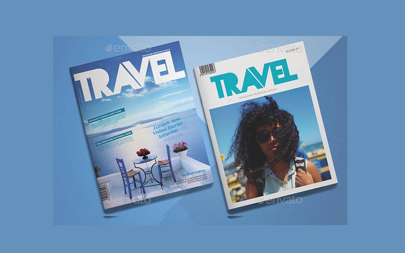 modern summer travel magazine